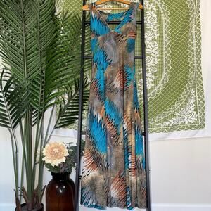 MF Collection Y2K Abstract Maxi Dress
